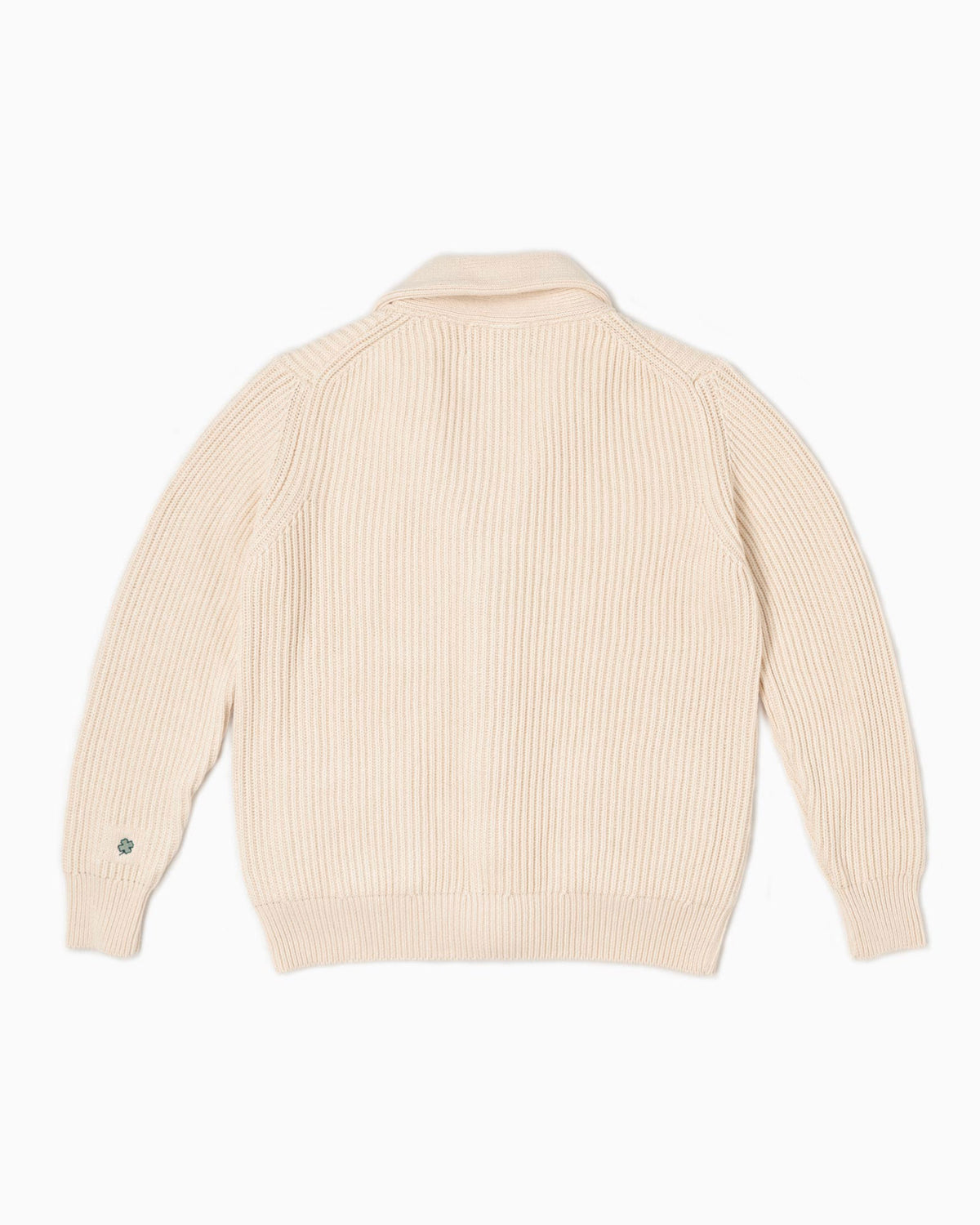 Cardigan collo scialle - Panna