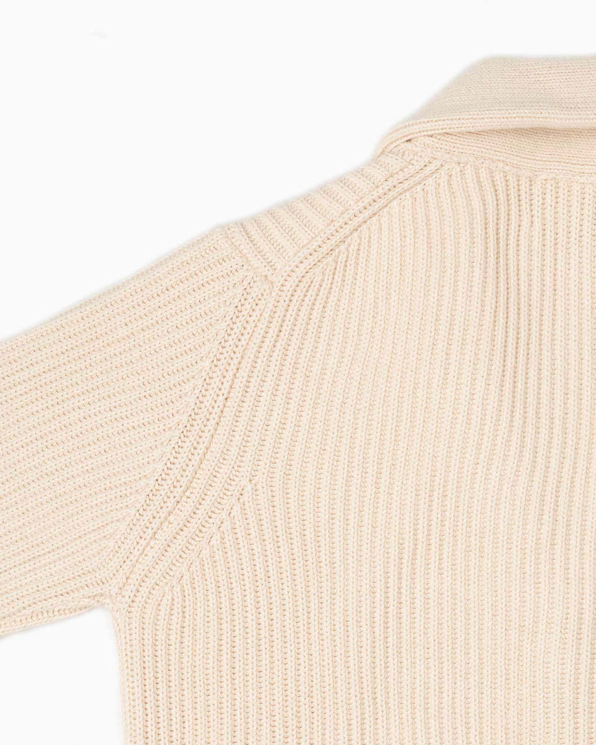 Cardigan collo scialle - Panna