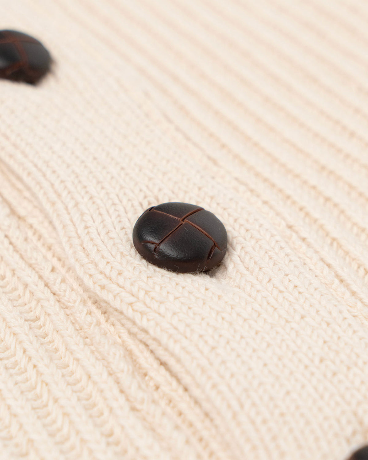Cardigan collo scialle - Panna