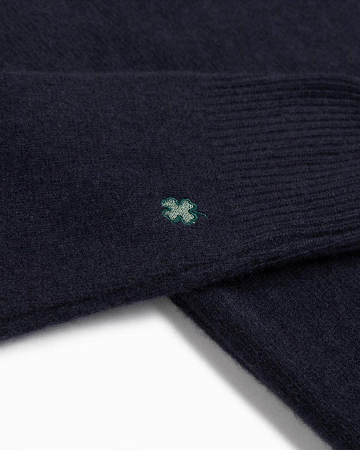 Maglione girocollo 100% lana merinos - Blu