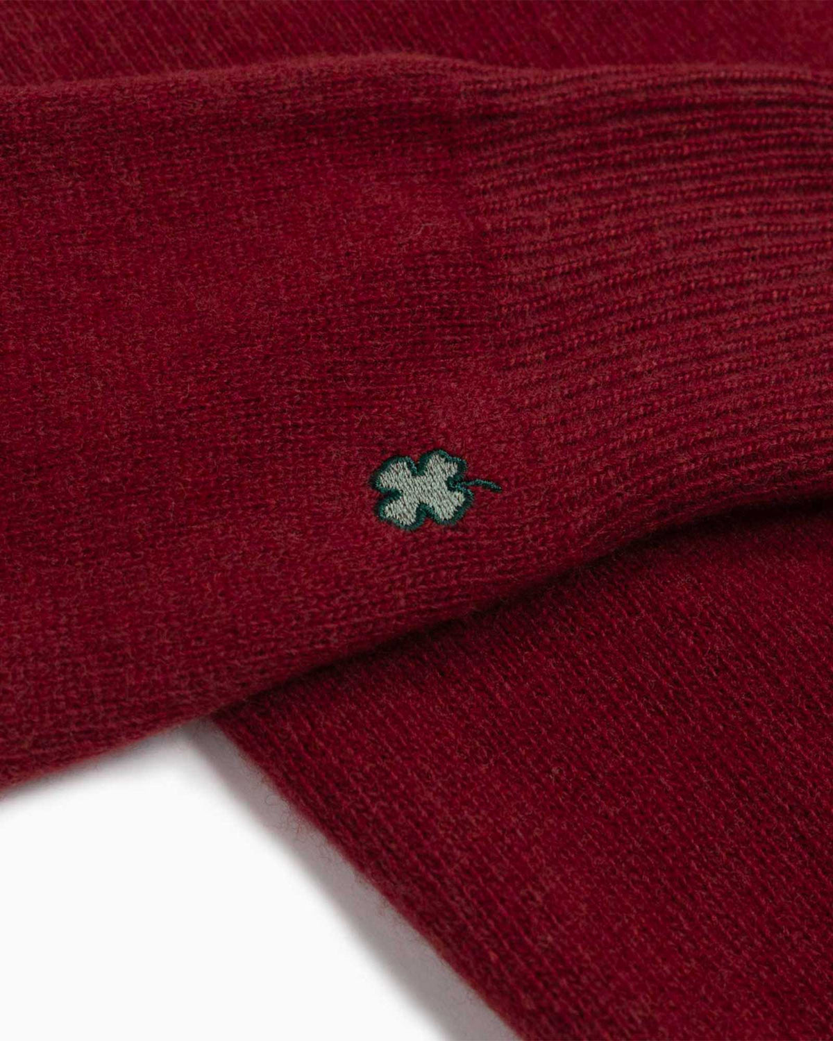 Maglione girocollo 100% lana merinos - Rosso