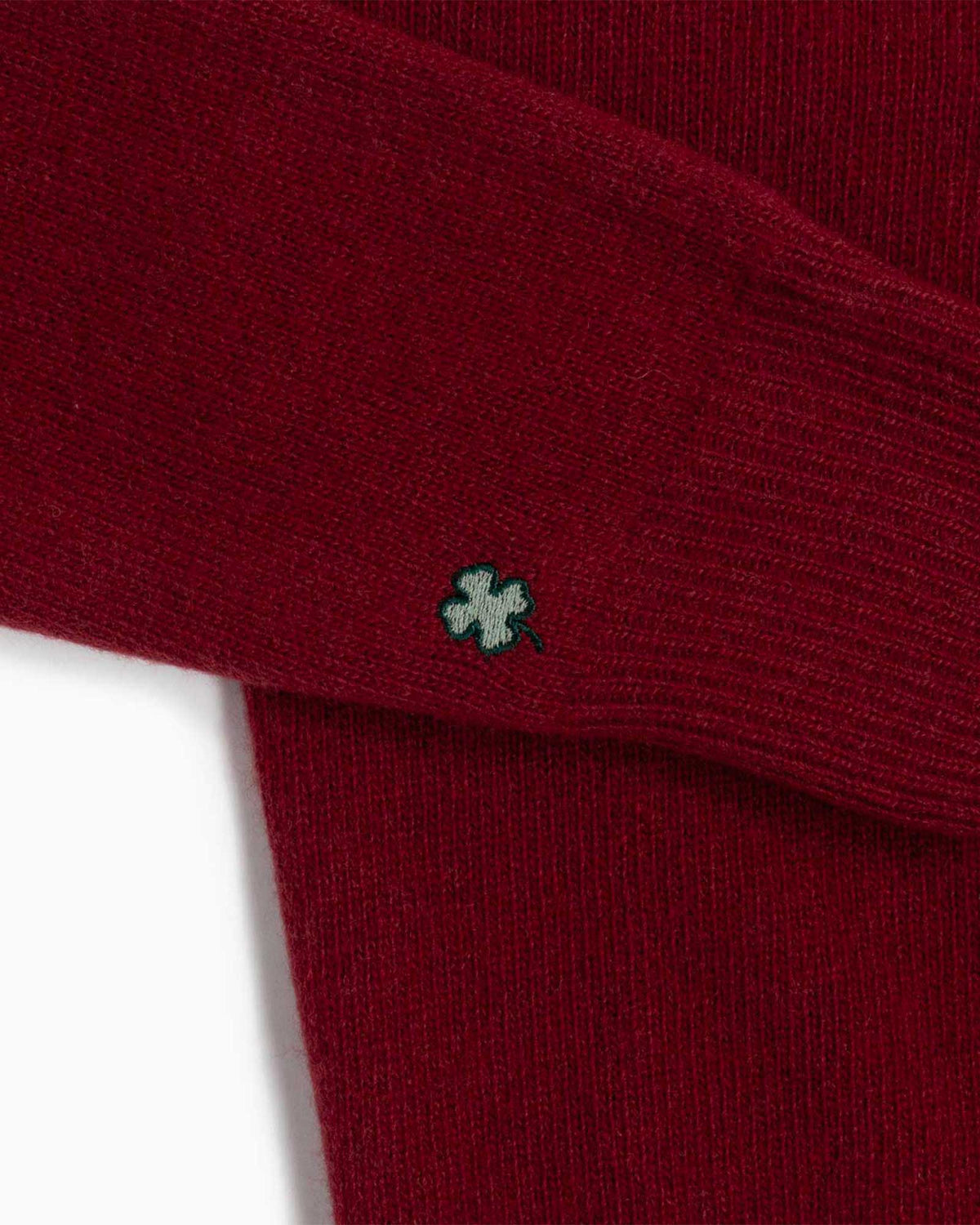 Maglione girocollo 100% lana merinos - Rosso