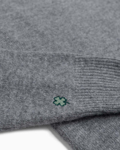 Maglione girocollo 100% lana merinos - Grigio