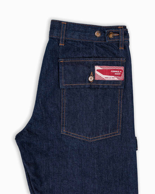 Pantaloni Fatigue - Denim Cimosato