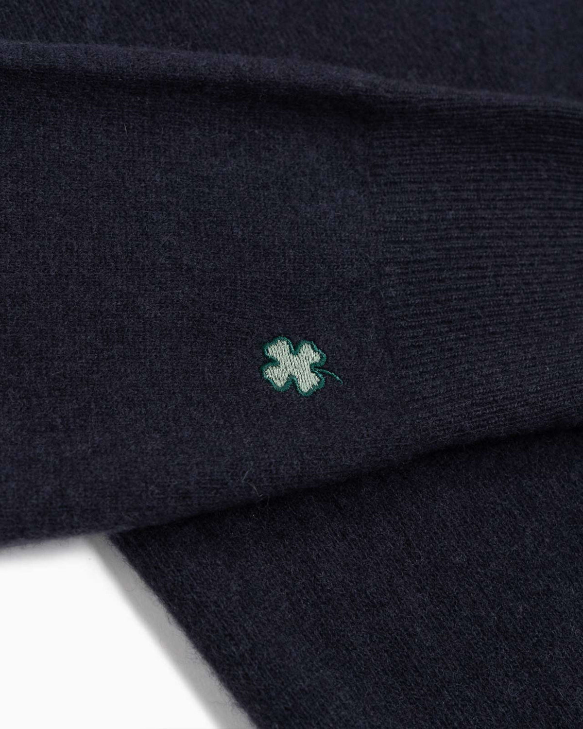 Maglione lupetto 100% lana merinos - Blu