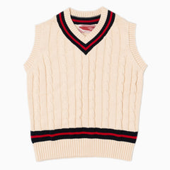 College Vest - Cream