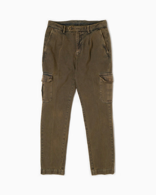 Pantaloni Cargo - Verdi effetto vintage