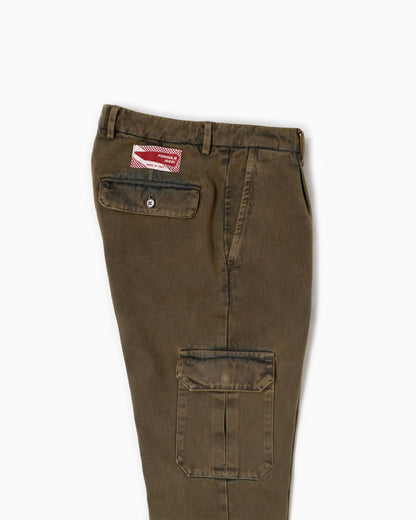 Pantaloni Cargo - Verdi effetto vintage