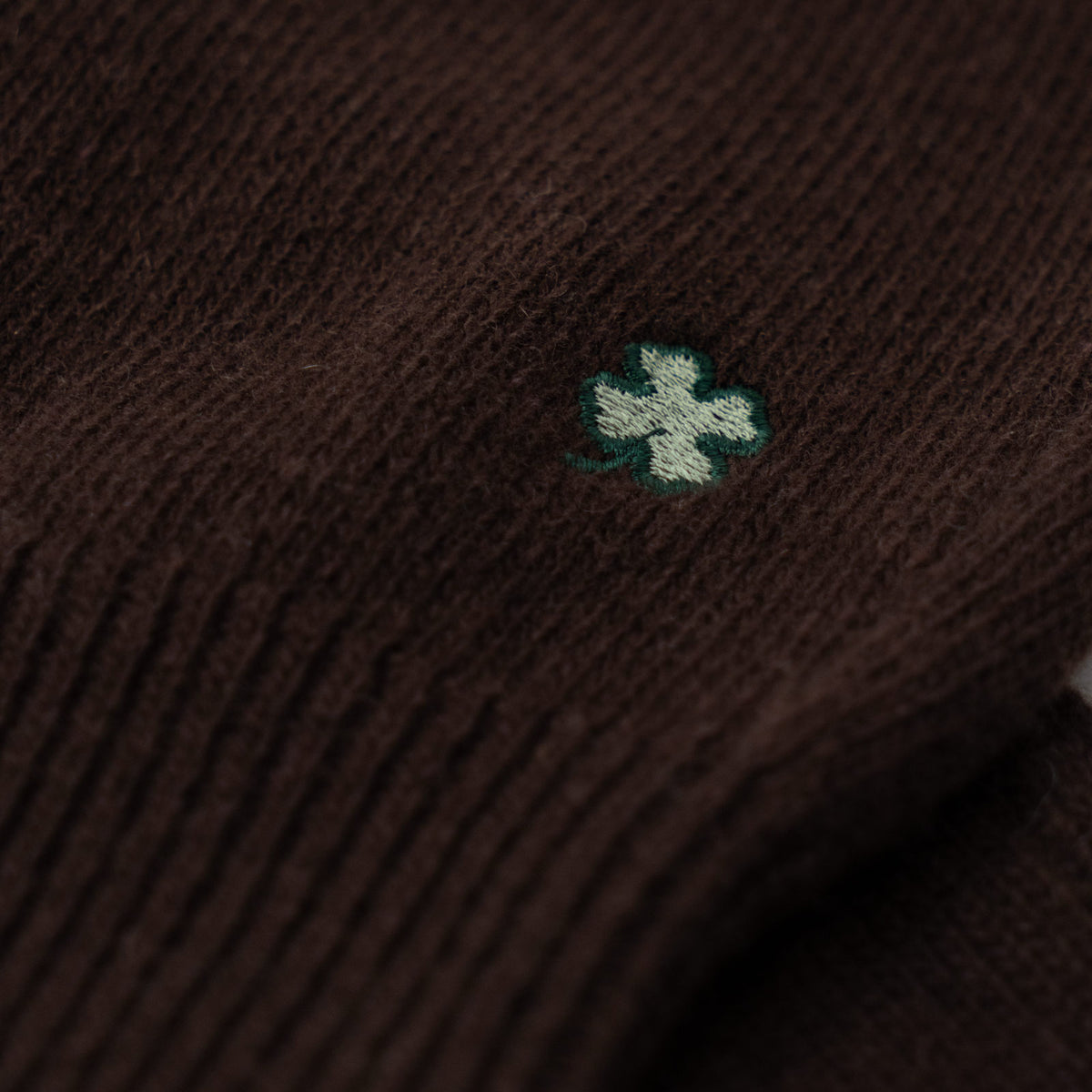 Maglione collo polo 100% lana merinos - Cioccolato