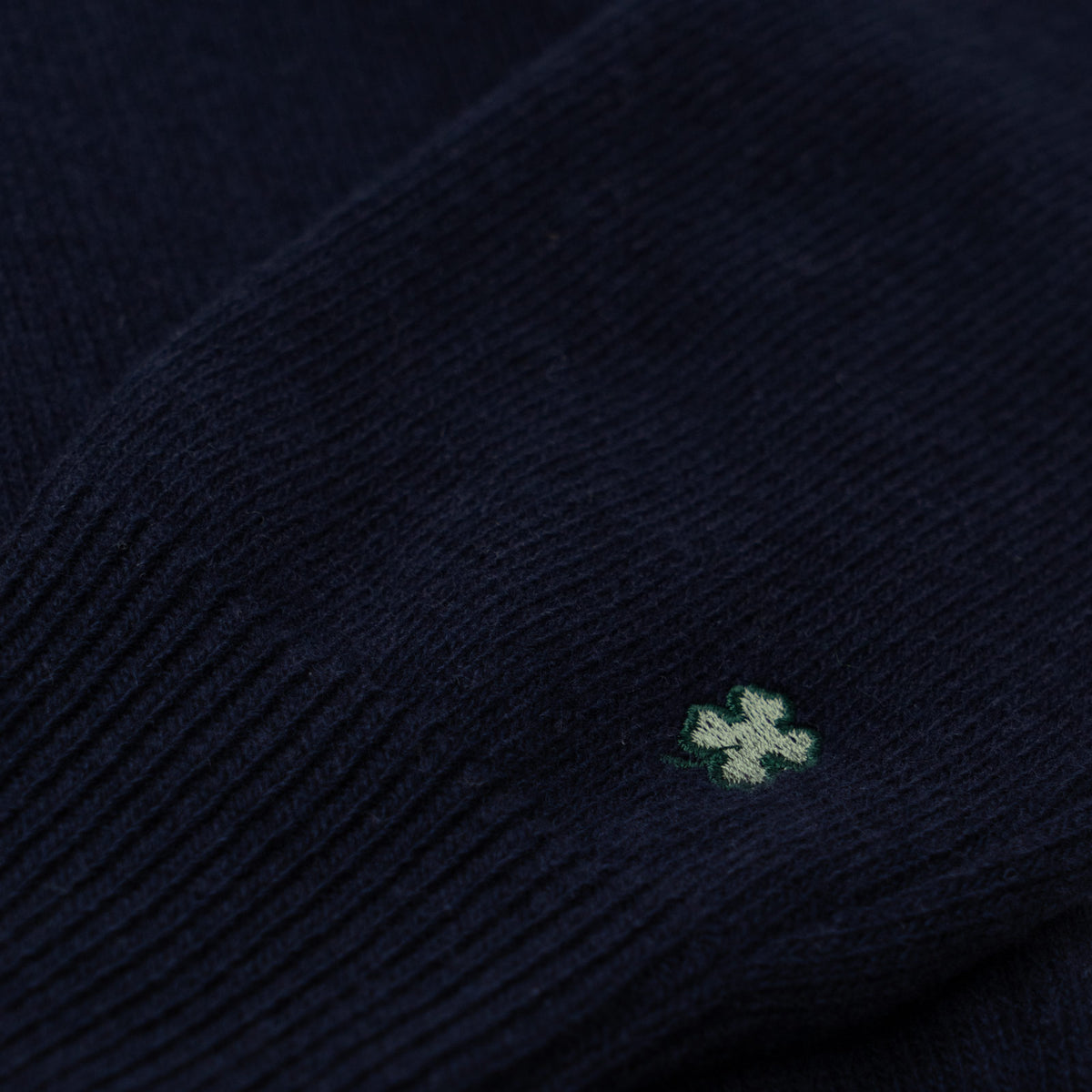Maglione collo polo 100% lana merinos - Blu