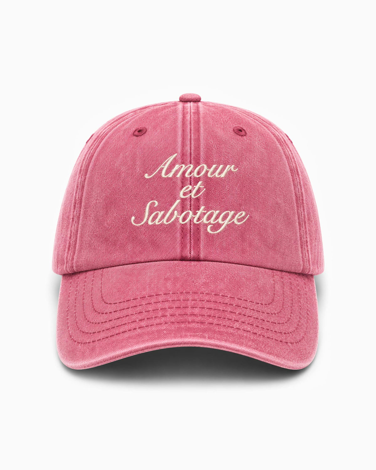 Cappellino Amour & Sabotage - Bordeaux