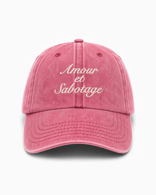 Cappellino Amour & Sabotage - Bordeaux
