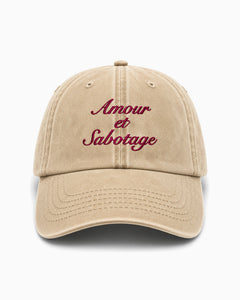 Cappellino Amour & Sabotage - Sand