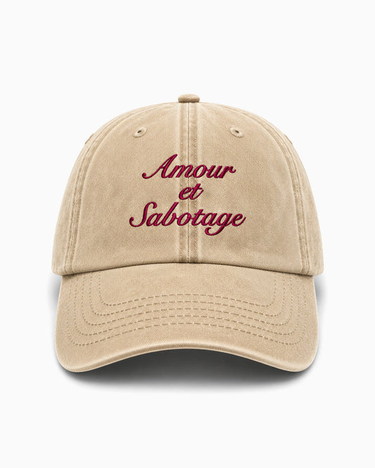 Cappellino Amour & Sabotage - Sand