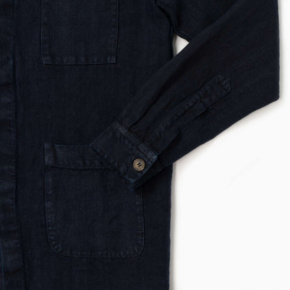 Overshirt Catcher 100% lino - Blu Navy