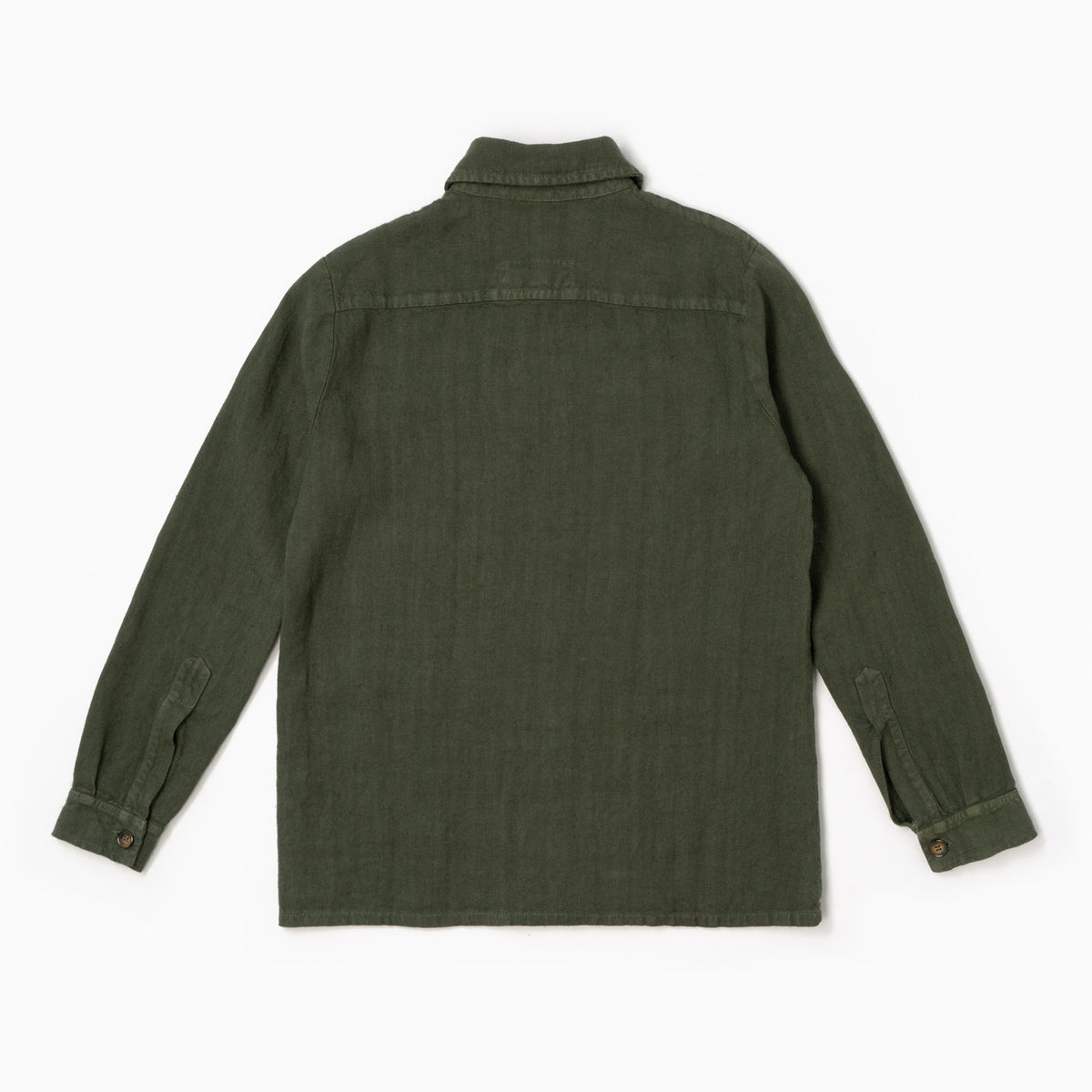 Overshirt Catcher 100% lino - Verde Militare