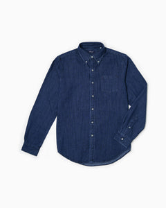 Paropé - Camicia Botton Down - Denim Scuro
