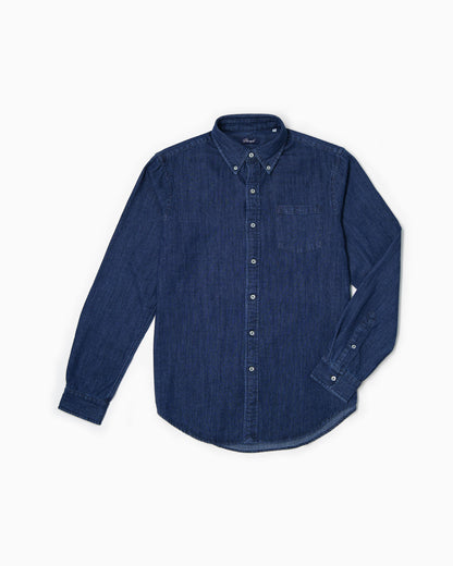 Paropé - Camicia Botton Down - Denim Scuro