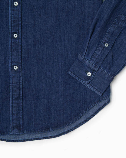 Paropé - Camicia Botton Down - Denim Scuro