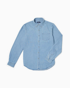 Paropé - Camicia Botton Down - Denim Chiaro