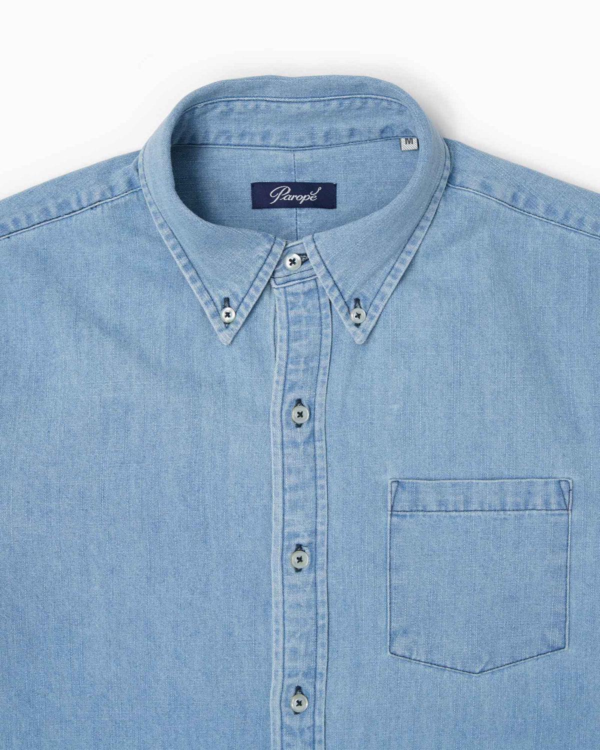 Paropé - Camicia Botton Down - Denim Chiaro
