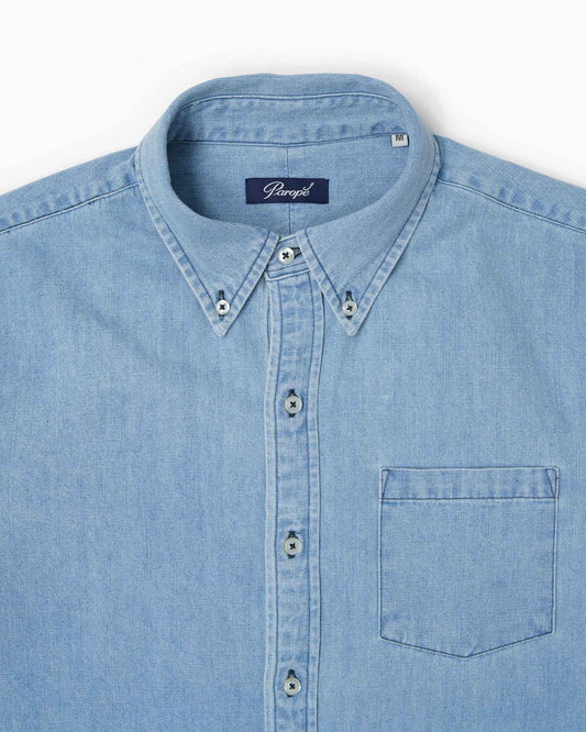 Paropé - Camicia Botton Down - Denim Chiaro
