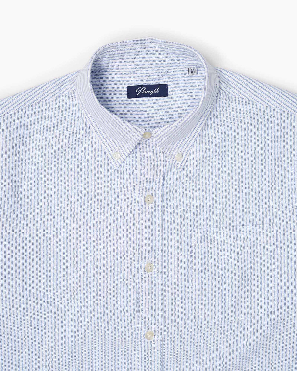 Paropé - Camicia Botton Down - Oxford righe blu