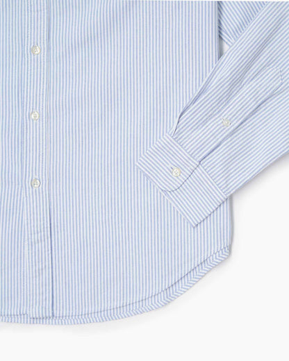 Paropé - Camicia Botton Down - Oxford righe blu