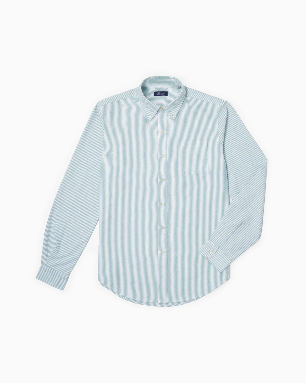 Paropé - Camicia Botton Down - Oxford righe verdi