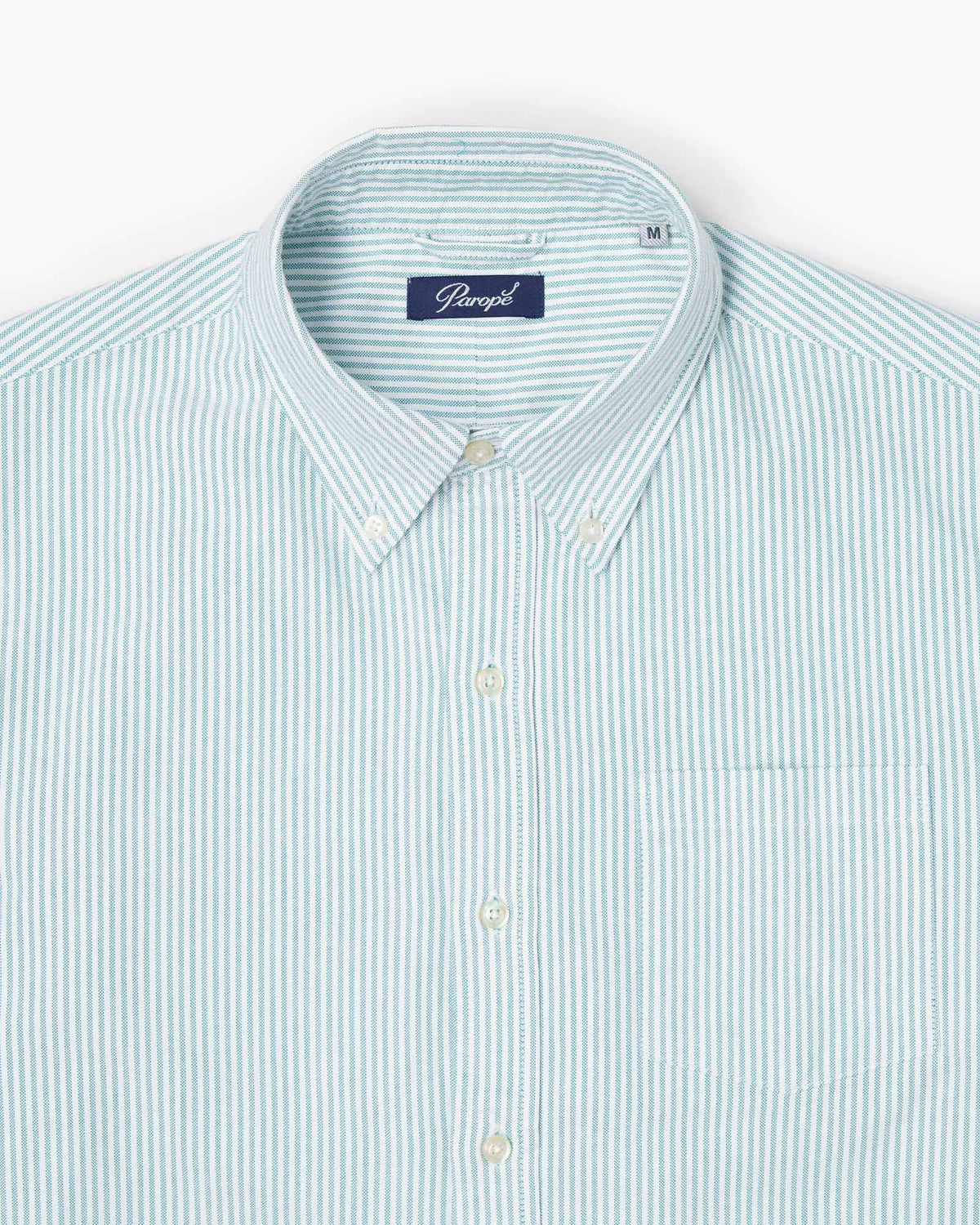 Paropé - Camicia Botton Down - Oxford righe verdi