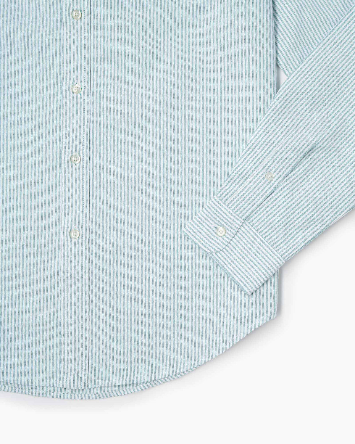 Paropé - Camicia Botton Down - Oxford righe verdi