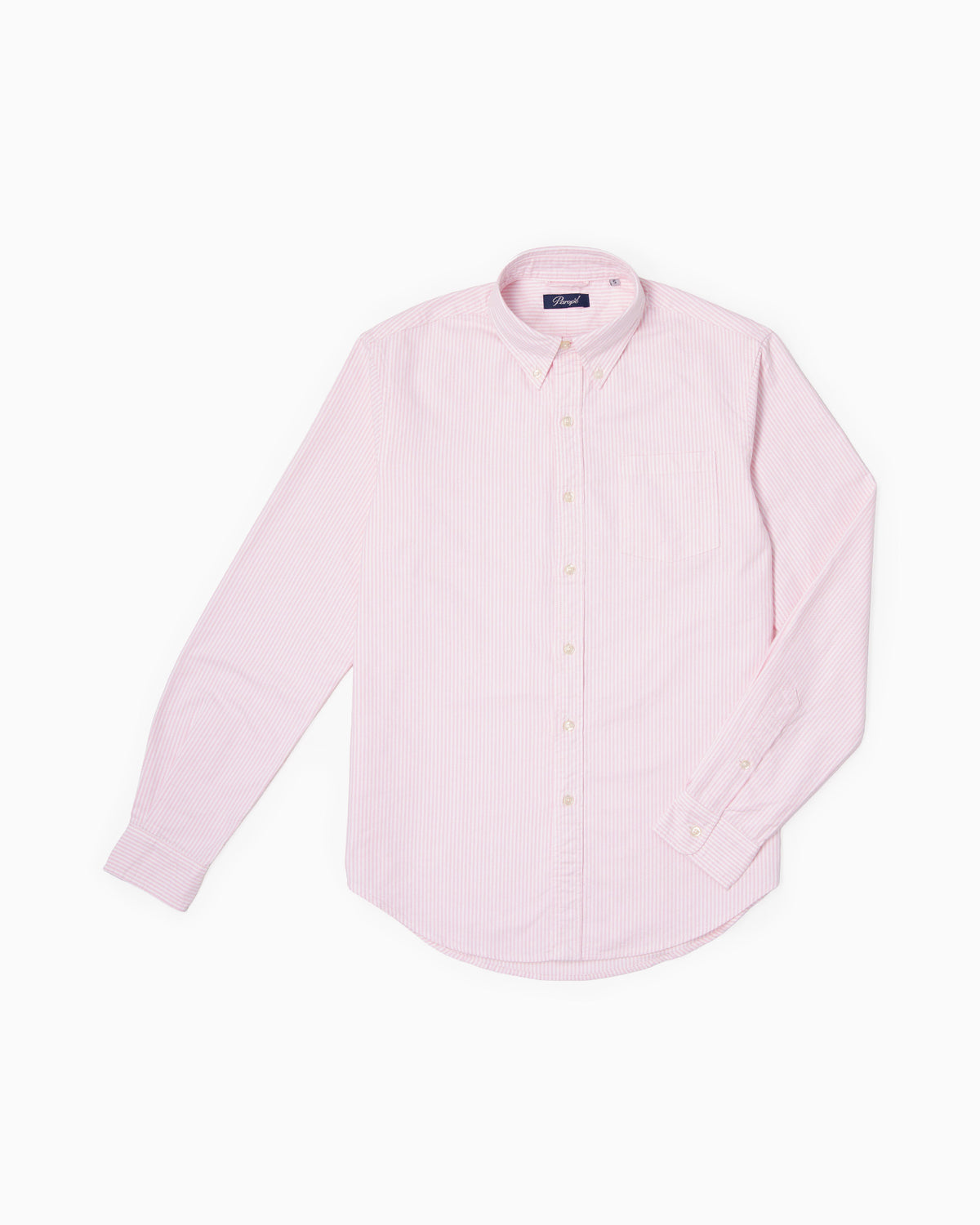 Paropé - Camicia Botton Down - Oxford righe rosa