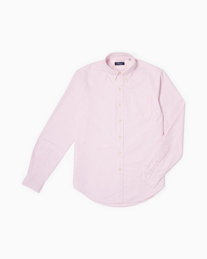 Paropé - Camicia Botton Down - Oxford righe rosa