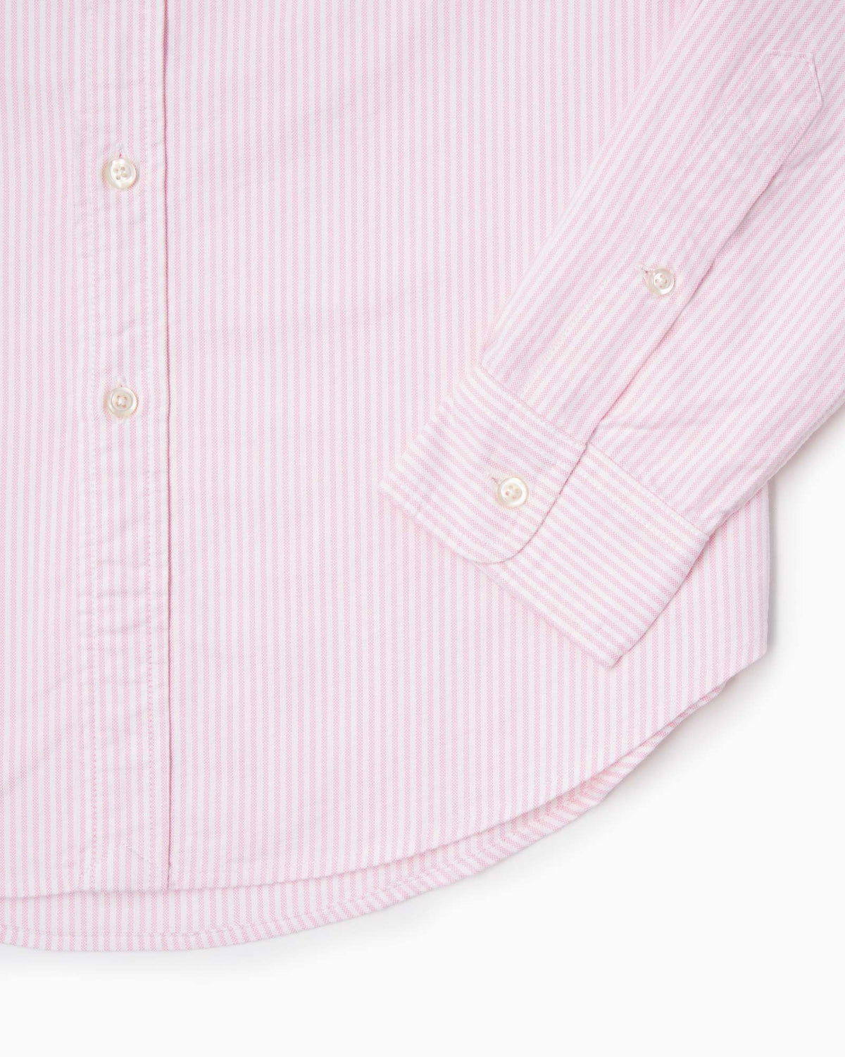 Paropé - Camicia Botton Down - Oxford righe rosa