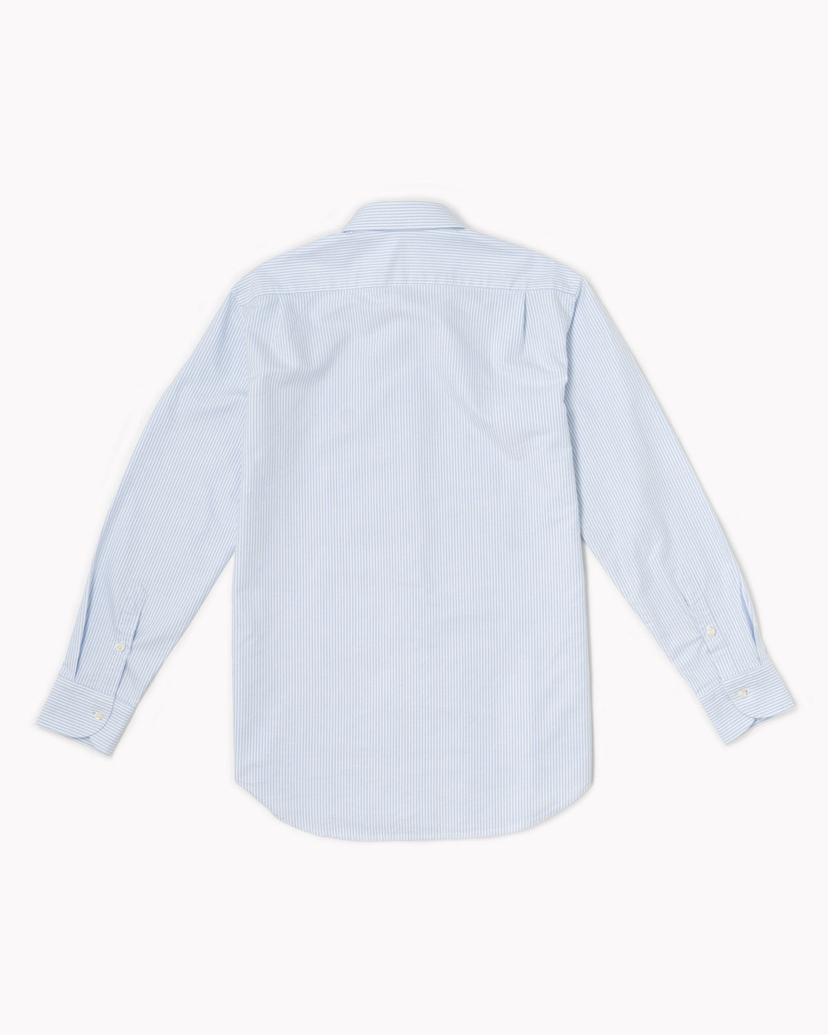 Essential Button-Down Shirt  - White/Light Blue Stripes