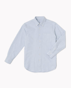 Essential Button-Down Shirt  - White/Blue Stripes