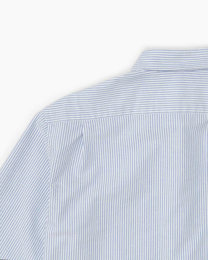 Essential Button-Down Shirt  - White/Blue Stripes