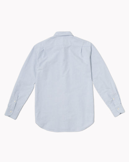 Essential Button-Down Shirt  - White/Blue Stripes