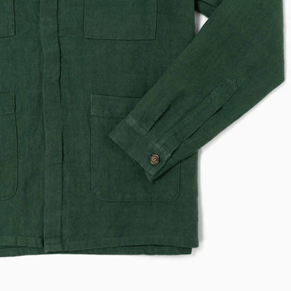 Overshirt Catcher 100% lino - Verde Bosco