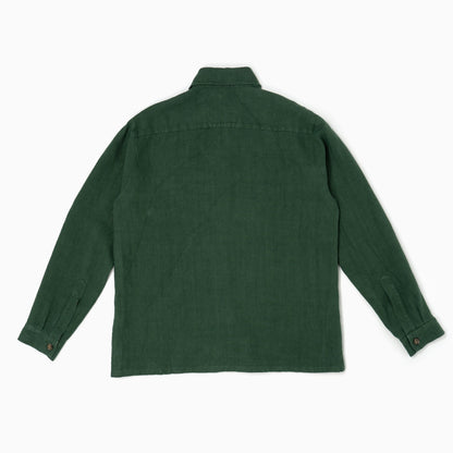 Overshirt Catcher 100% lino - Verde Bosco