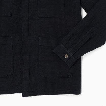 Overshirt Catcher 100% lino - Dark Blu