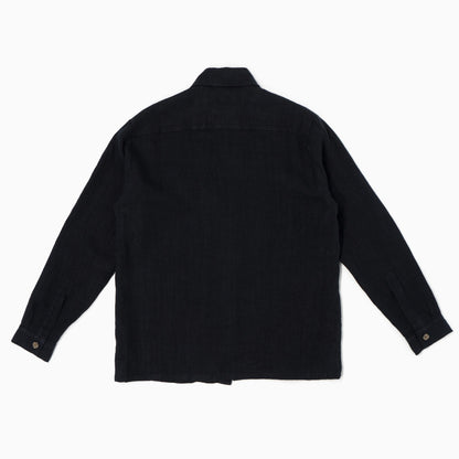 Overshirt Catcher 100% lino - Dark Blu