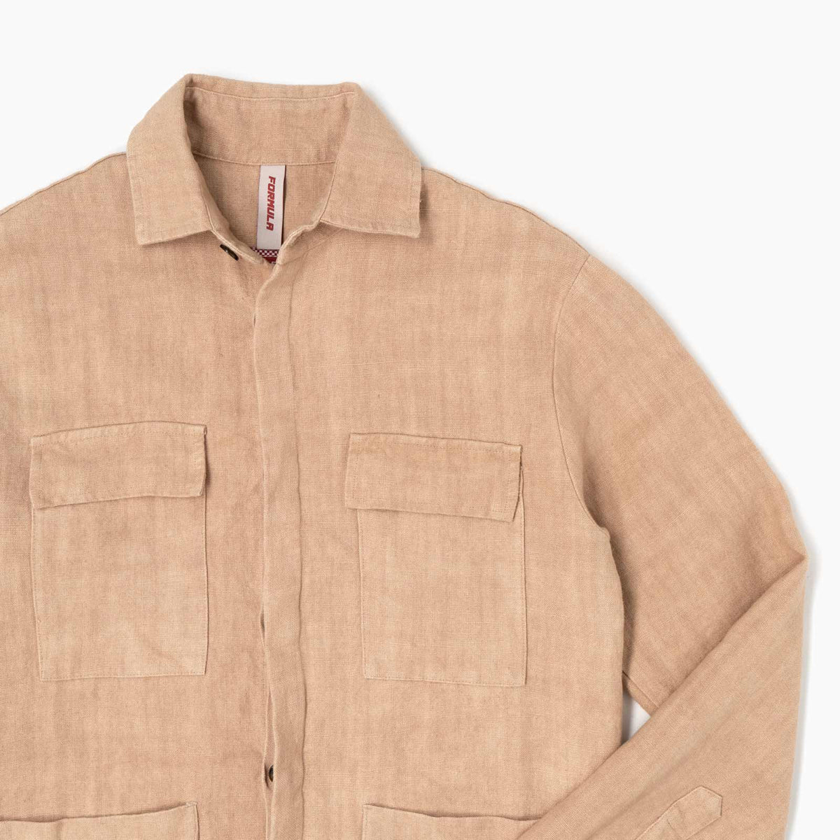 Overshirt Catcher 100% lino - Sabbia