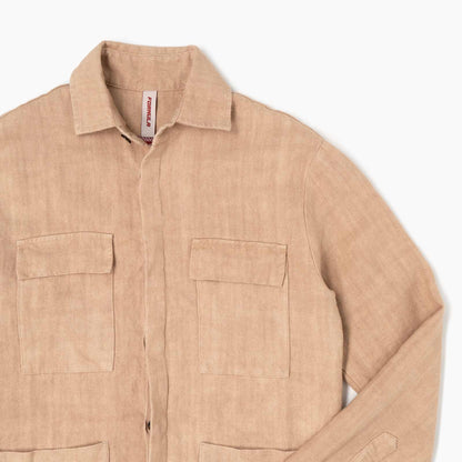 Overshirt Catcher 100% lino - Sabbia
