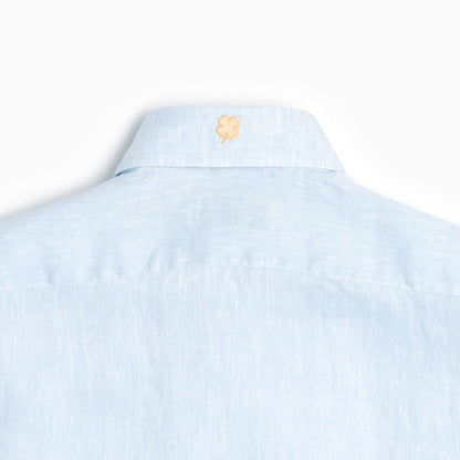 Camicia Classic 100% lino azzurra